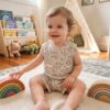 Infant Unisex Baby Clothing Set - Dino Beigeq