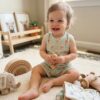 Infant Unisex Baby Clothing Set - Sage Vintage Floral