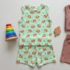 Infant Unisex Baby Clothing Set - Sloth Mint