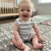 Infant Unisex Baby Clothing Set - Coastal Stripe