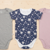 18 to 24 Months 100% Organic Cotton Half Sleeves Onesies - Pack of 3