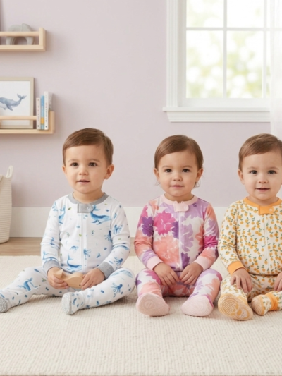 2 Years 100% Cotton Knit Full Sleeves Rompers - Pack of 3