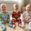 18 Months 100% Cotton Knit Full Sleeves Rompers - Pack of 3