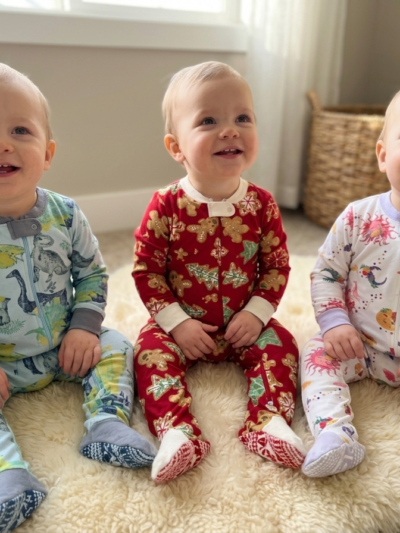 18 Months 100% Cotton Knit Full Sleeves Rompers - Pack of 3