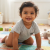 12 to 18 Months 100% Organic Cotton Half Sleeves Onesies - Pack of 3