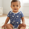 18 to 24 Months 100% Organic Cotton Half Sleeves Onesies - Pack of 3