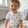 2-3 Years 100% Cotton Knit Half Sleeves Onesies - Pack of 3