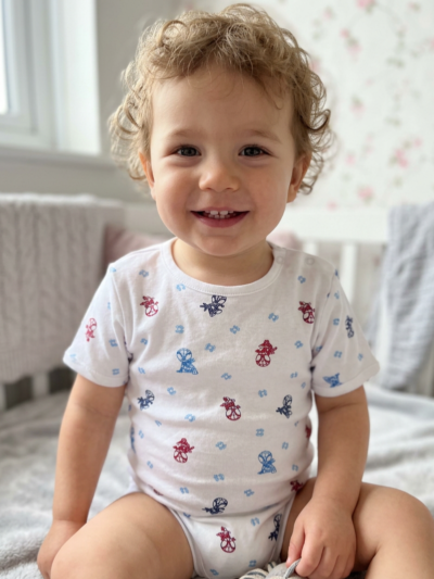 2-3 Years 100% Cotton Knit Half Sleeves Onesies - Pack of 3
