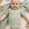 3 to 4 Years 100% Organic Cotton Half Sleeves Onesies - Pack of 2