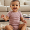 18 to 24 Months 100% Organic Cotton Half Sleeves Onesies - Pack of 3