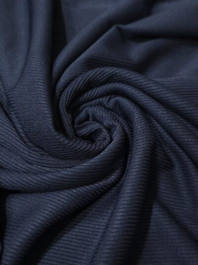Navy Blue Heavy Ribbed Jersey Hijab