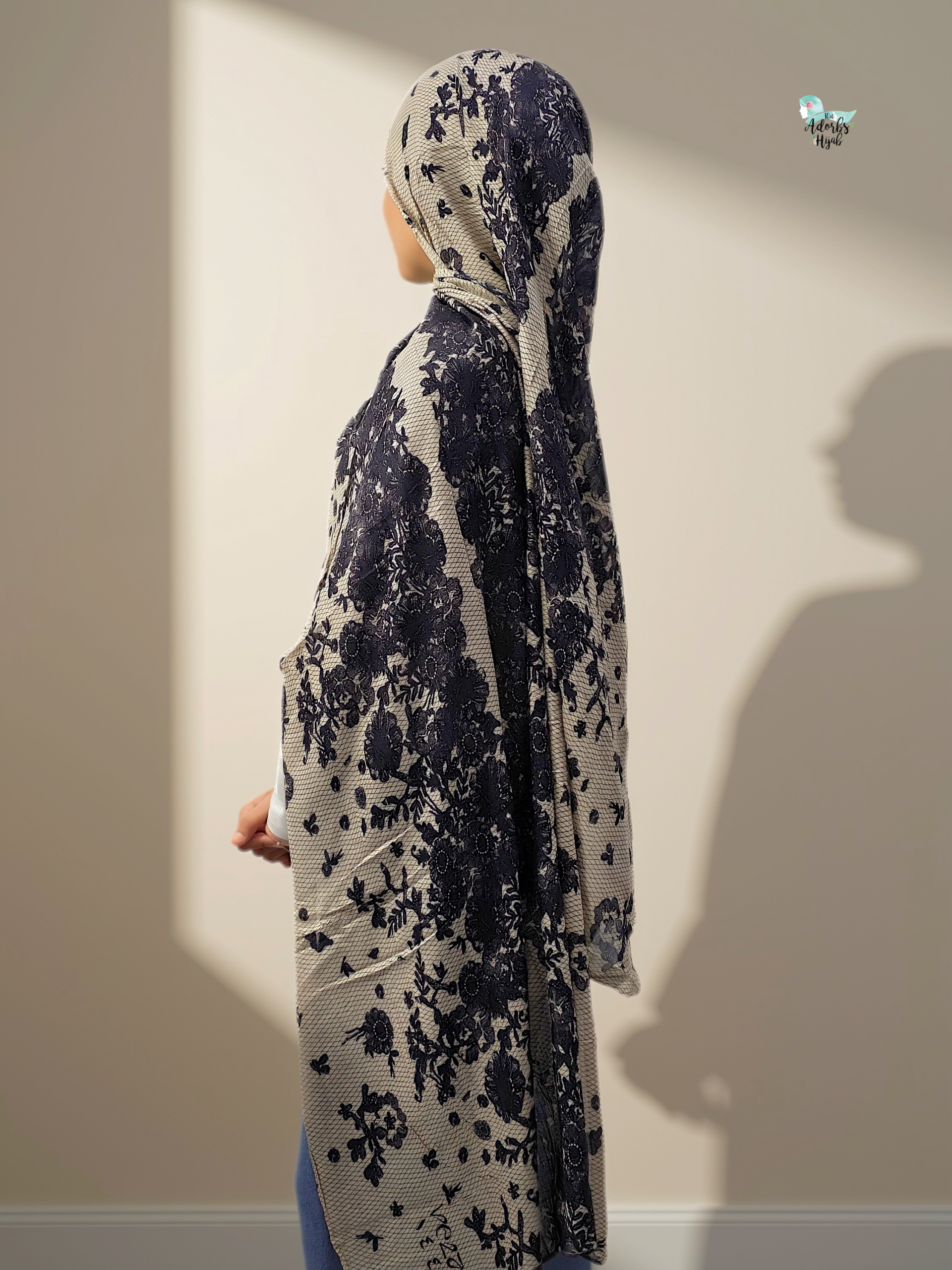 Chantilly Lace Printed Modal Hijab