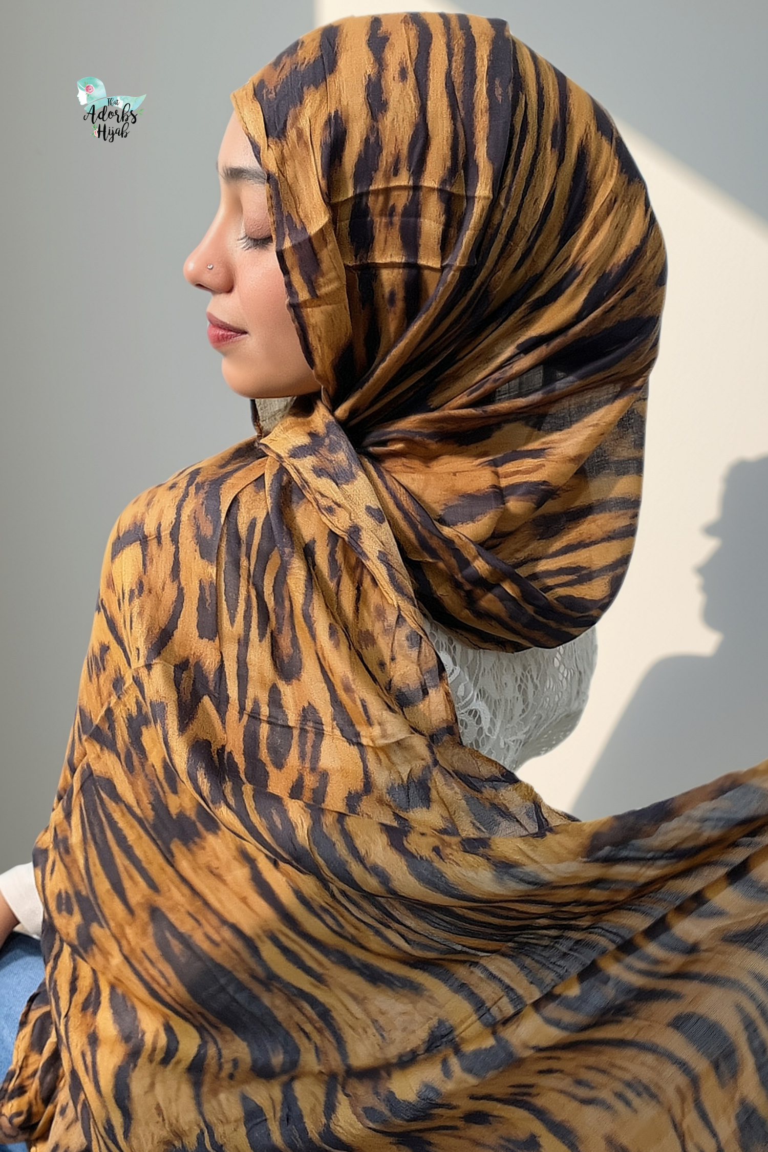 Ocelot Printed Modal Hijab