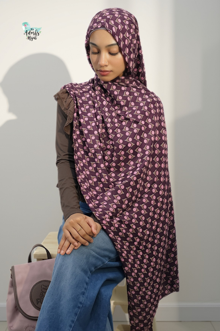 Cocoa Eclipse Printed Modal Hijab