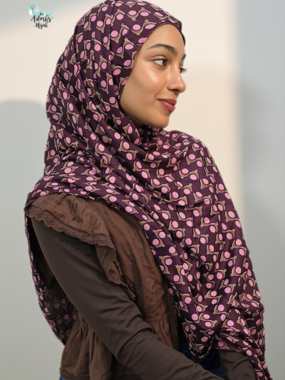 Cocoa Eclipse Printed Modal Hijab