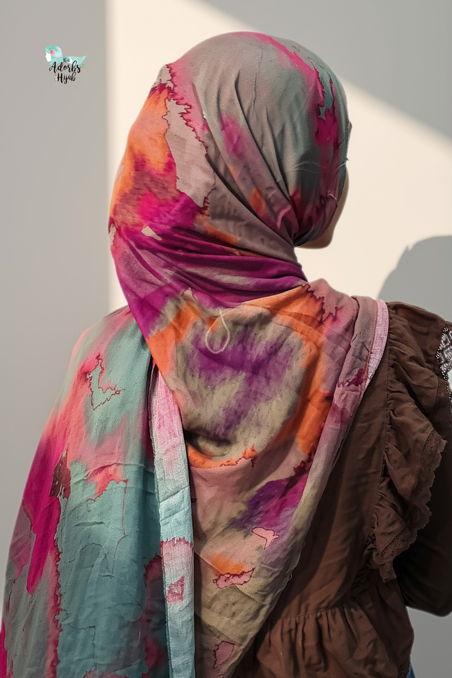 Ombre Rouge Printed Modal Hijab
