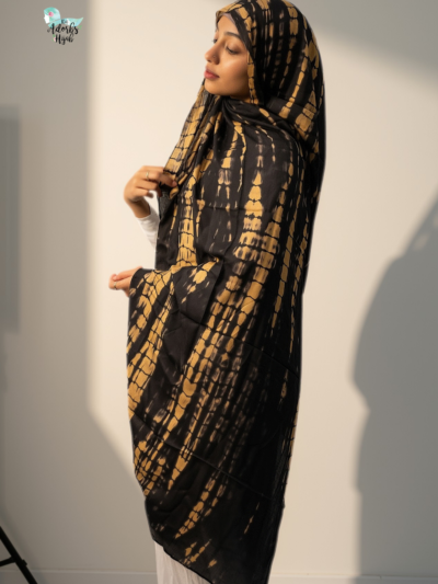Turmeric Ripple Printed Modal Hijab