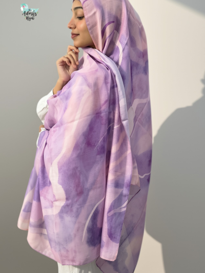Lilac Whispers Printed Modal Hijab