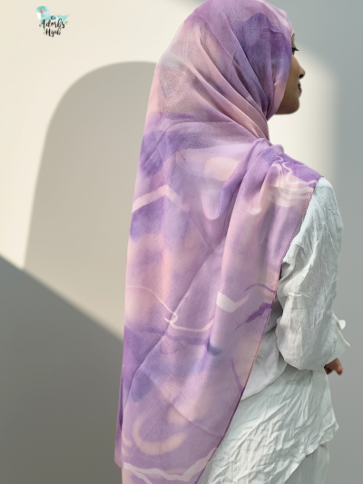 Lilac Whispers Printed Modal Hijab