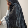 Stormy Slate Printed Modal Hijab