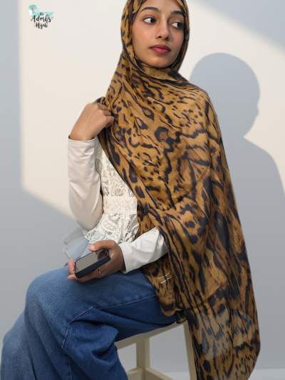 Ocelot Printed Modal Hijab