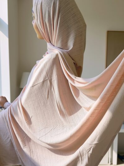Blush Textured Jersey Hijab