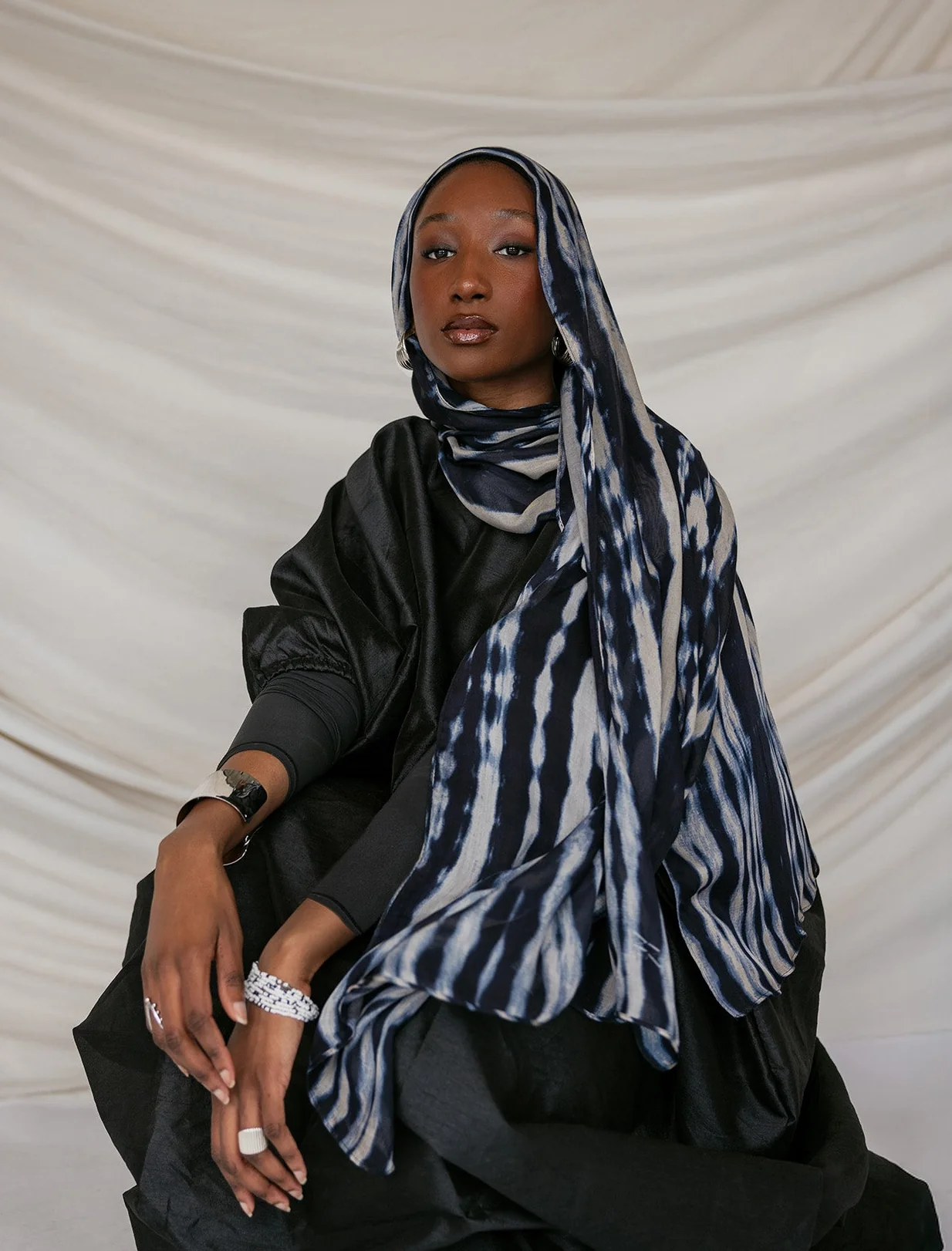 Leppi Printed Modal Hijab - Image 3