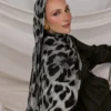 Snow Leopard Printed Modal Hijab